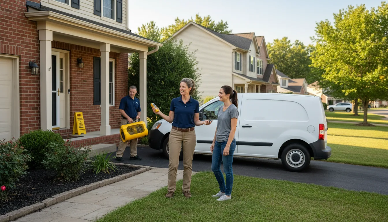Residential water damage restoration in Willow Spring, NC